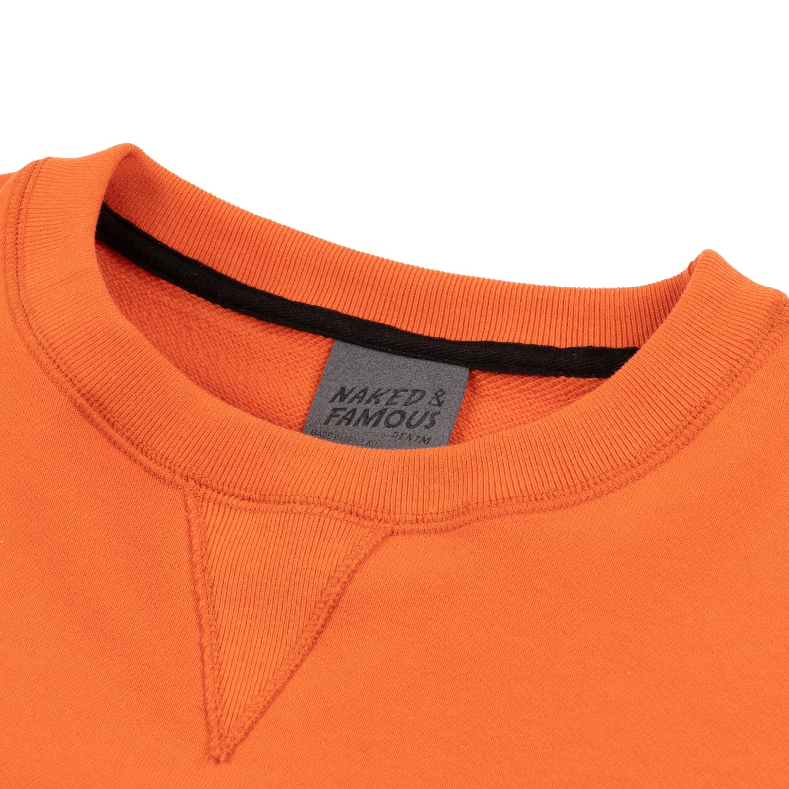 Crewneck - Orange Terry by Naked & Famous Denim