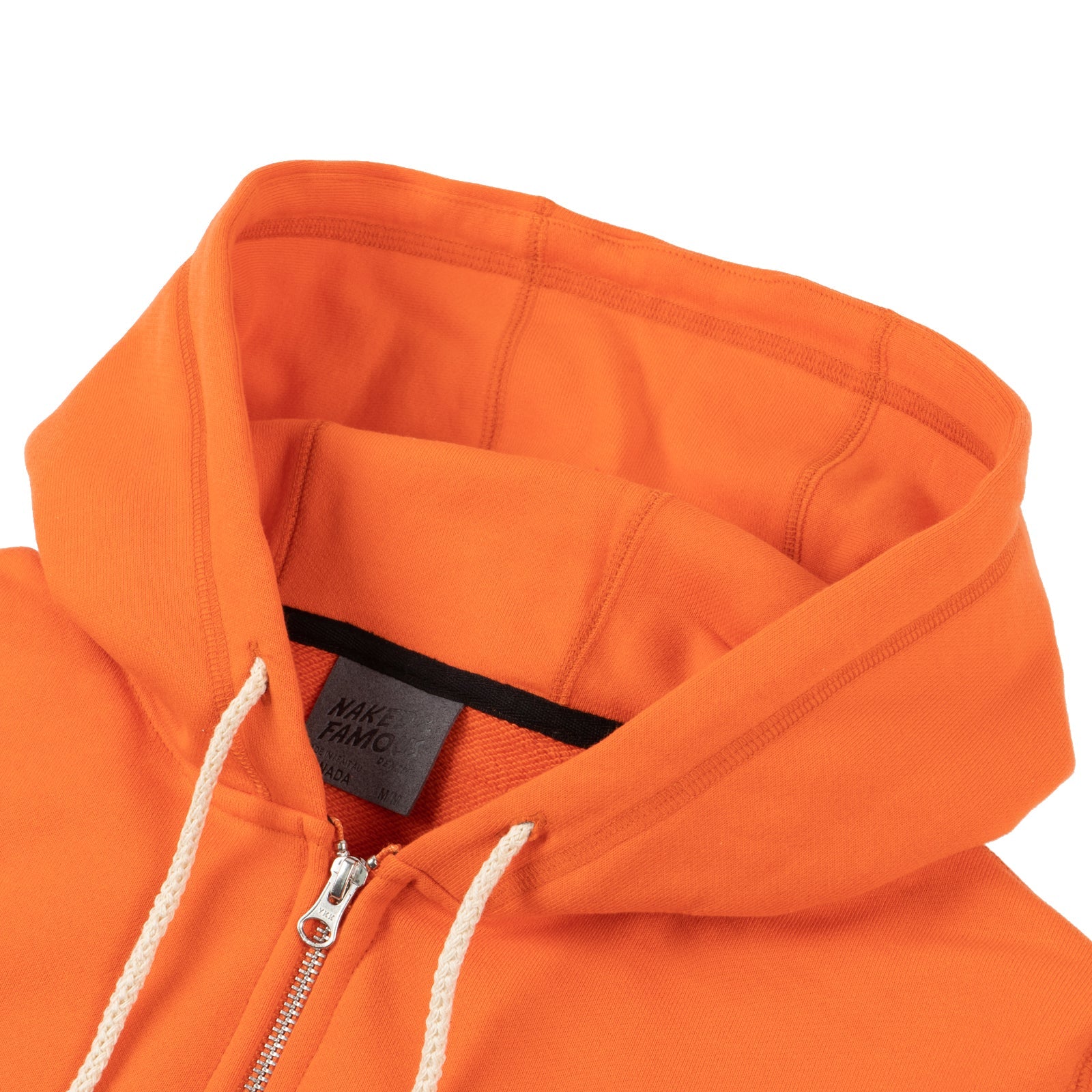 Zip Hoodie - Orange Terry by Naked & Famous Denim