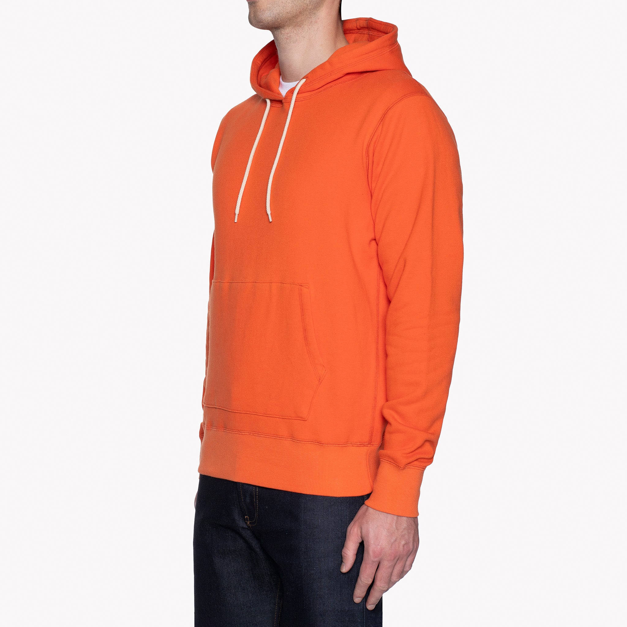 Pullover Hoodie - Orange Terry by Naked & Famous Denim