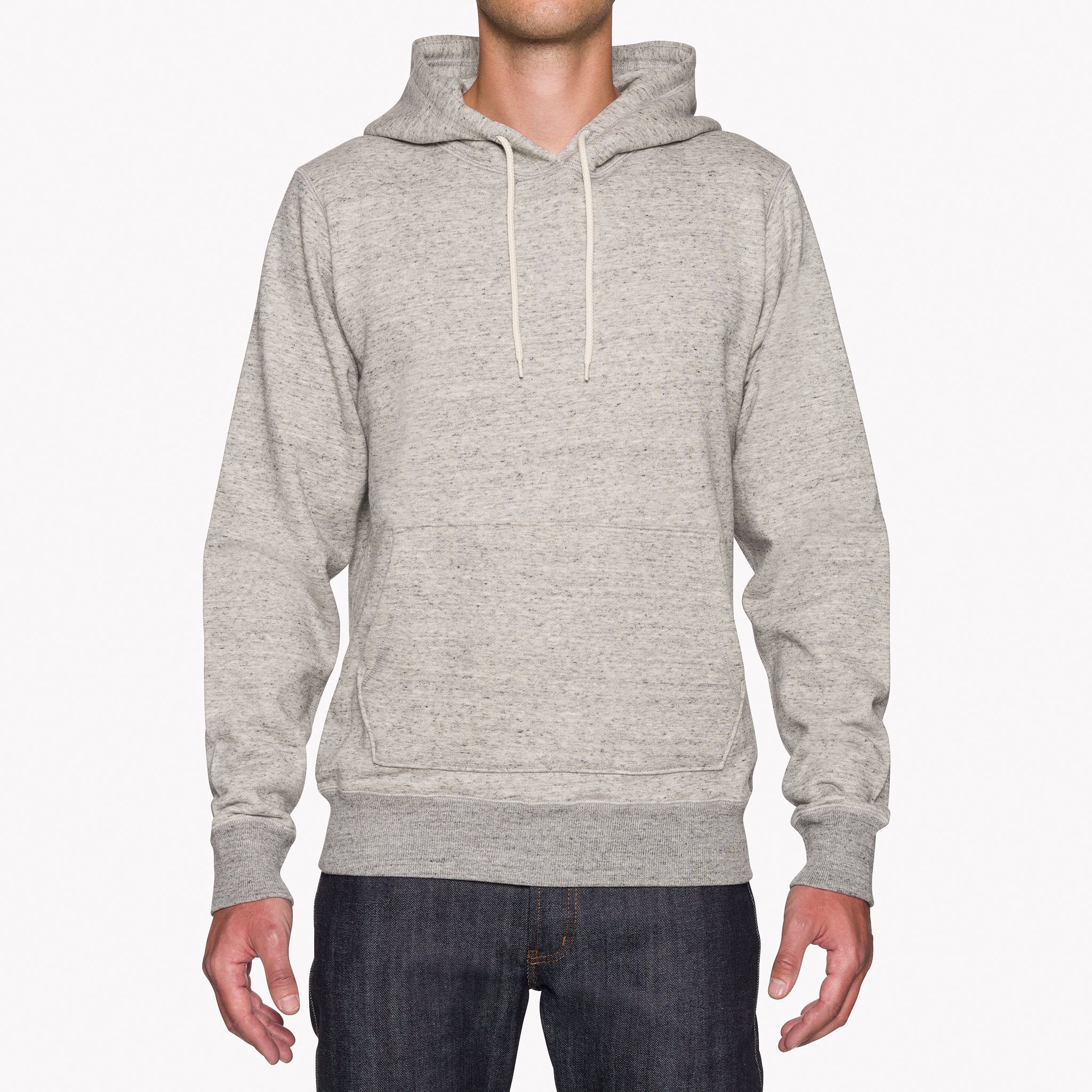 Pullover Hoodie - Heavyweight Terry - Grey by Naked & Famous Denim
