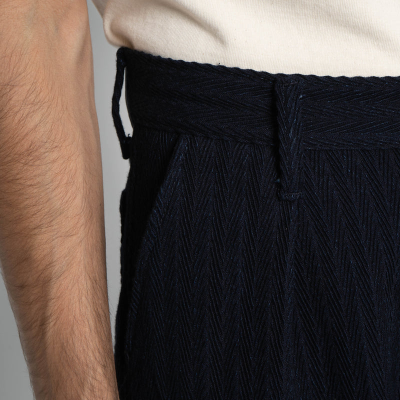 Pleated Trouser - Indigo Sugiaya - Indigo
