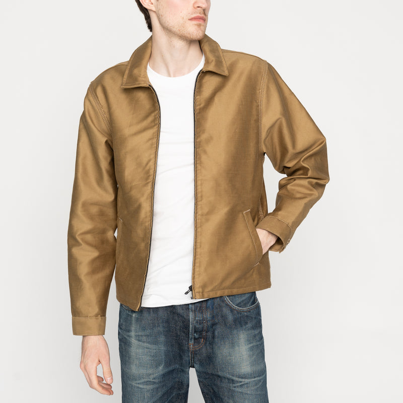 Zip Jacket - Brushed Jungle Cloth - Tan