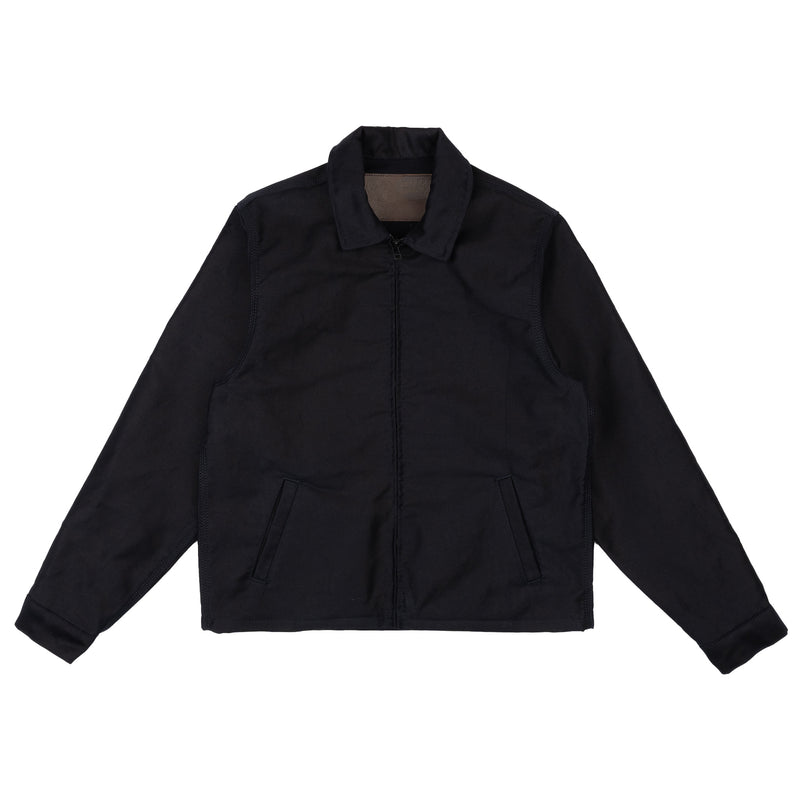 Zip Jacket - Brushed Jungle Cloth - Navy