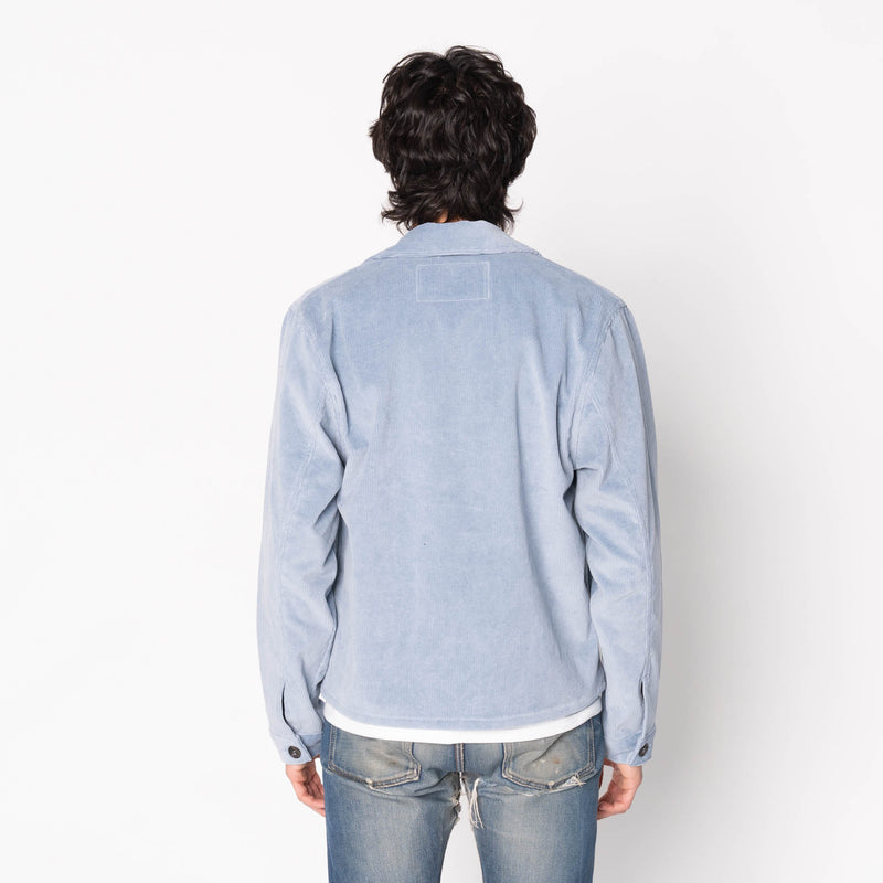 Zip Chore - Faded Corduroy Organic - Pale Indigo