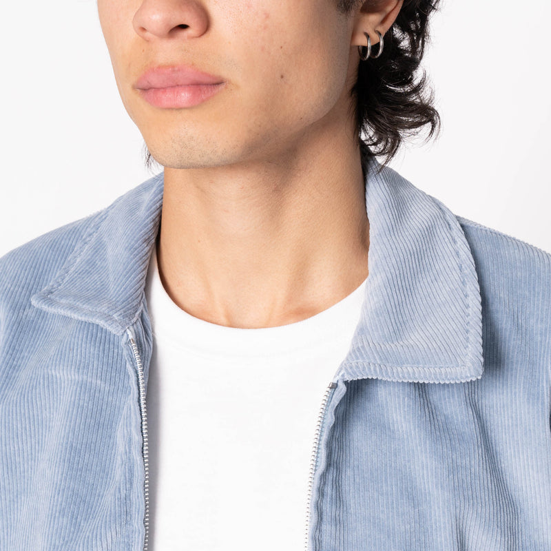 Zip Chore - Faded Corduroy Organic - Pale Indigo