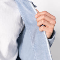 Zip Chore - Faded Corduroy Organic - Pale Indigo