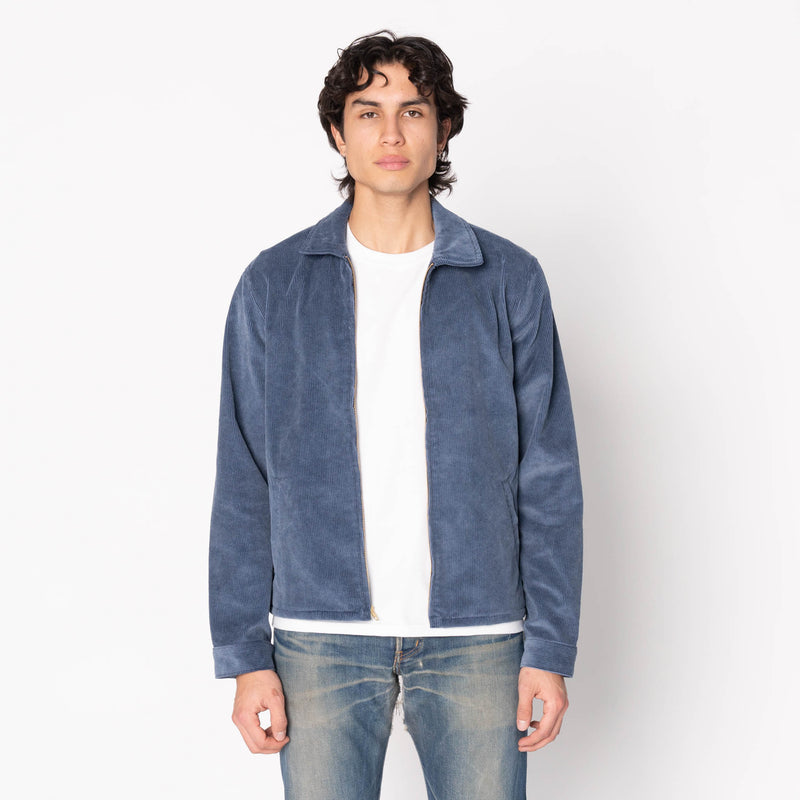 Zip Chore - Faded Corduroy Organic -  Indigo