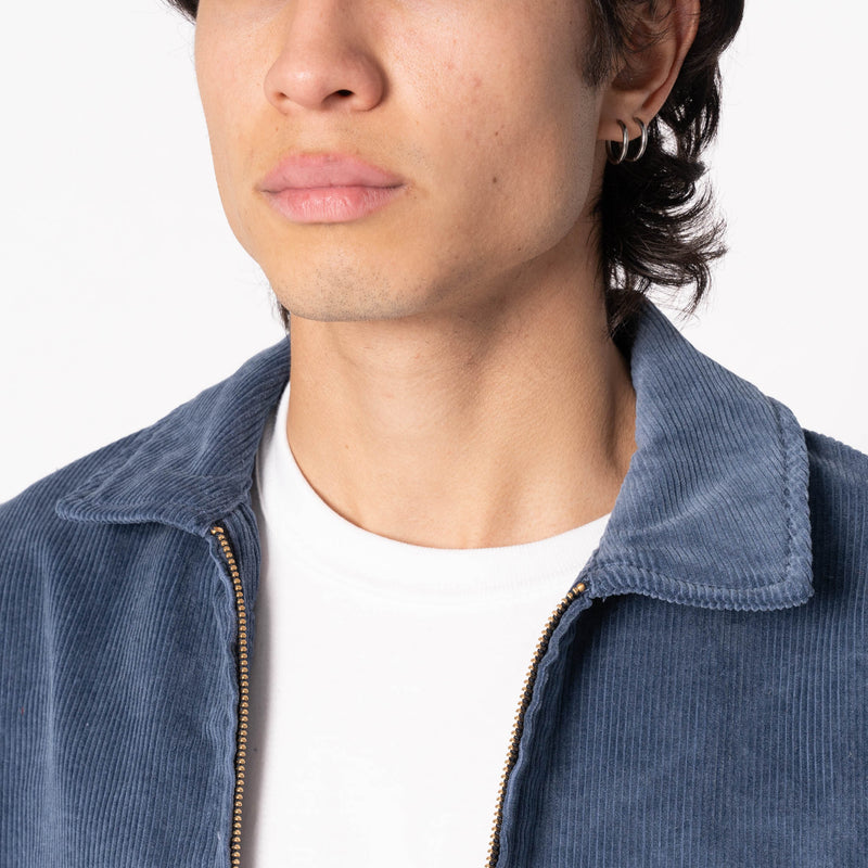 Zip Chore - Faded Corduroy Organic -  Indigo