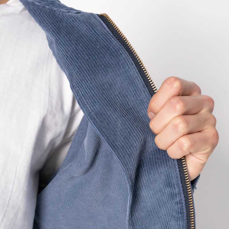 Zip Chore - Faded Corduroy Organic -  Indigo