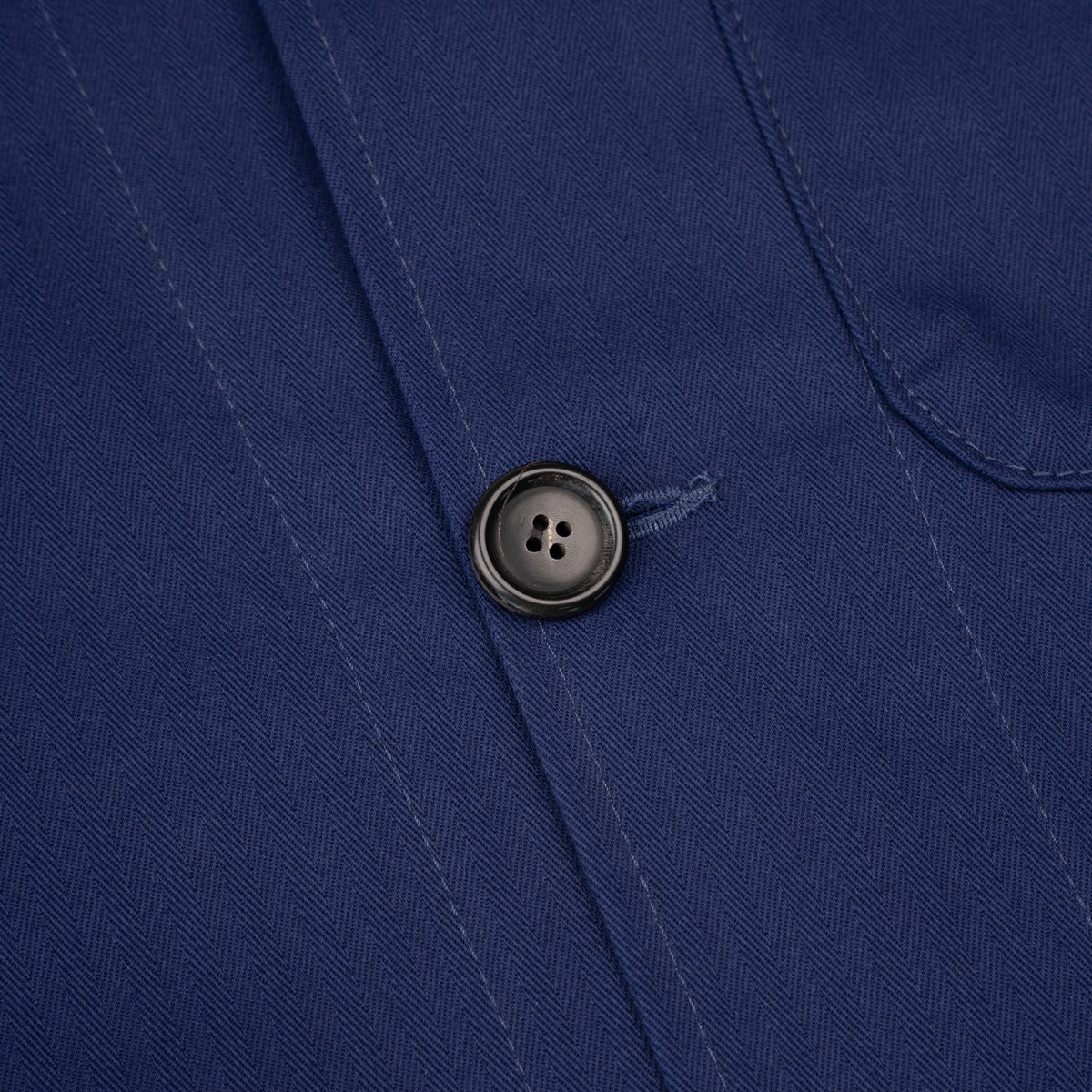 Utility Jacket - 1940s Military Organic Herringbone - Workwear Blue by Naked & Famous Denim