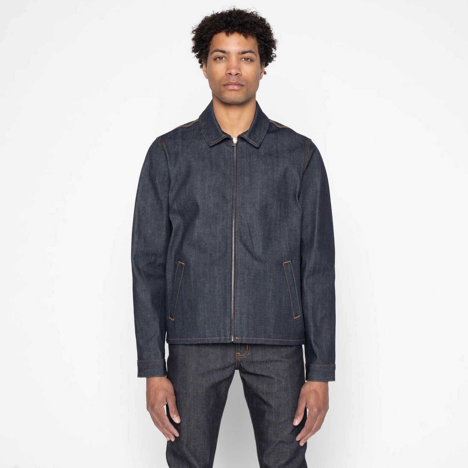 Zip Jacket - Left Hand Twill Denim by Naked & Famous Denim