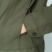 Denim Jacket - Army Green Duck Selvedge