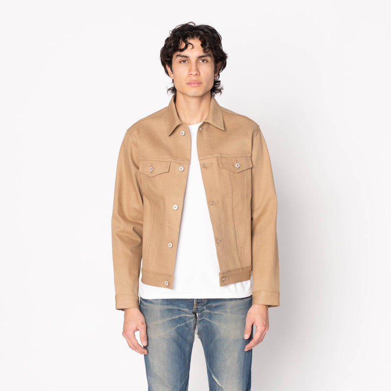 Denim Jacket  -  Brown Fox Selvedge - Brown