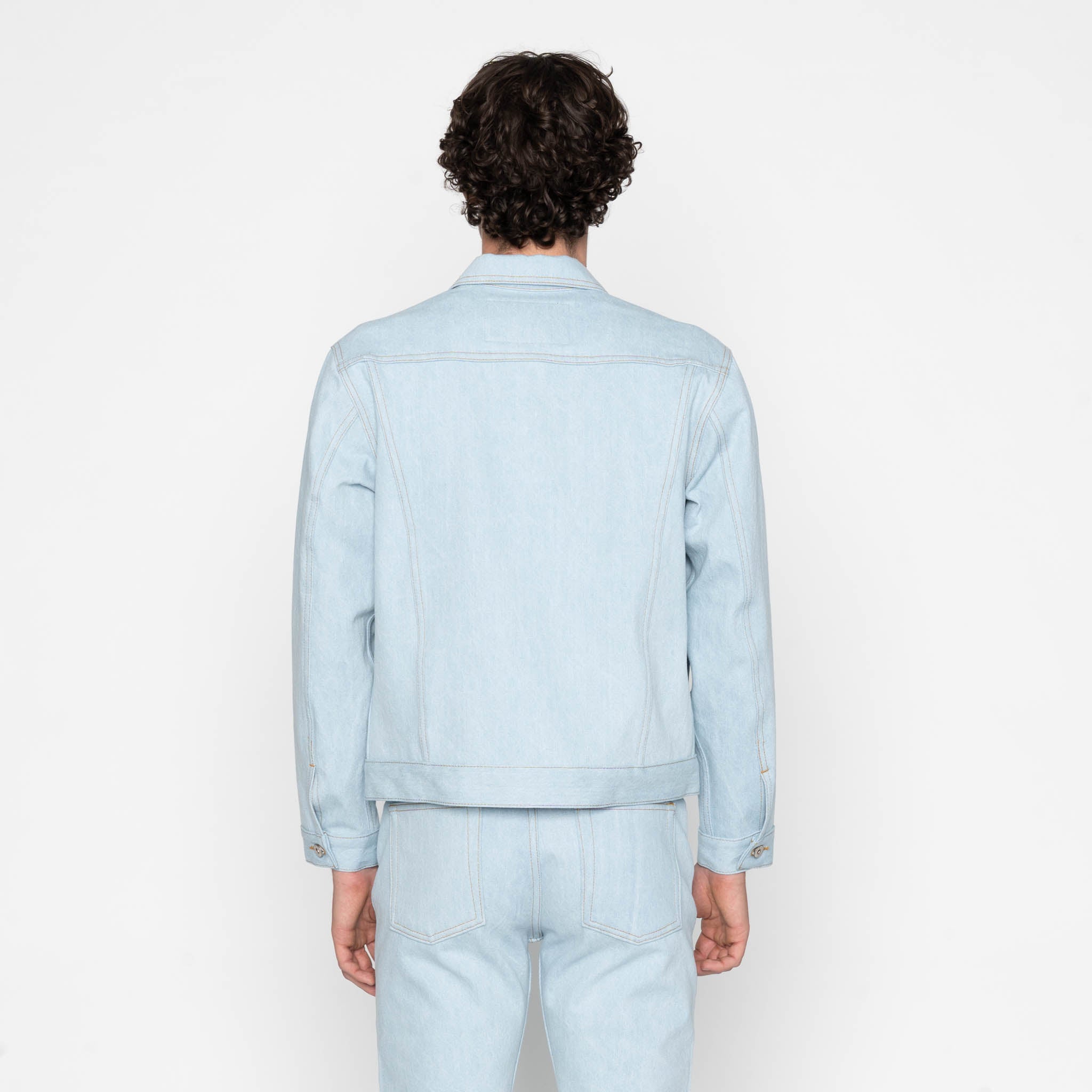 Denim Jacket - Secret Agent Denim - Bleach Blue by Naked & Famous Denim