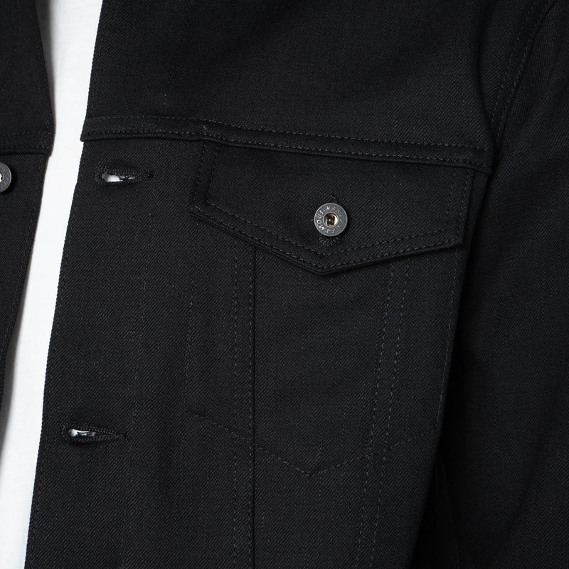 Denim Jacket - Solid Black Selvedge
