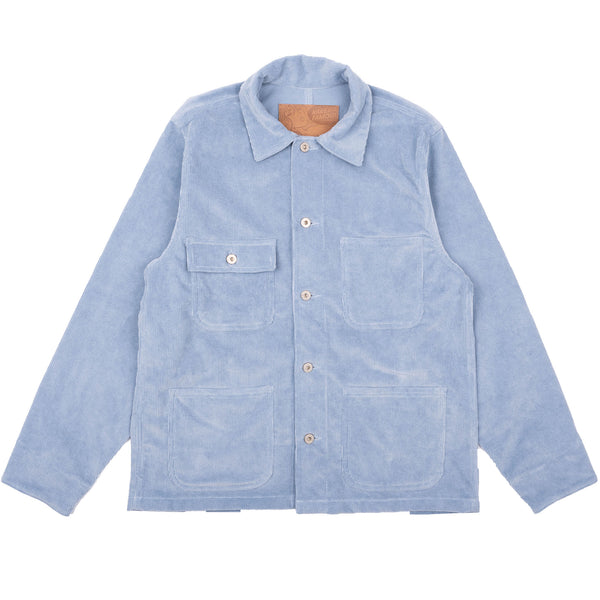 Chore Coat - Faded Corduroy Organic - Pale Indigo
