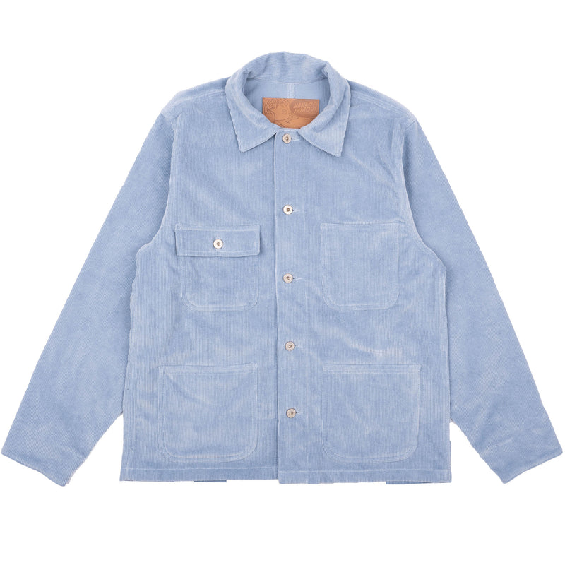 Chore Coat - Faded Corduroy Organic - Pale Indigo