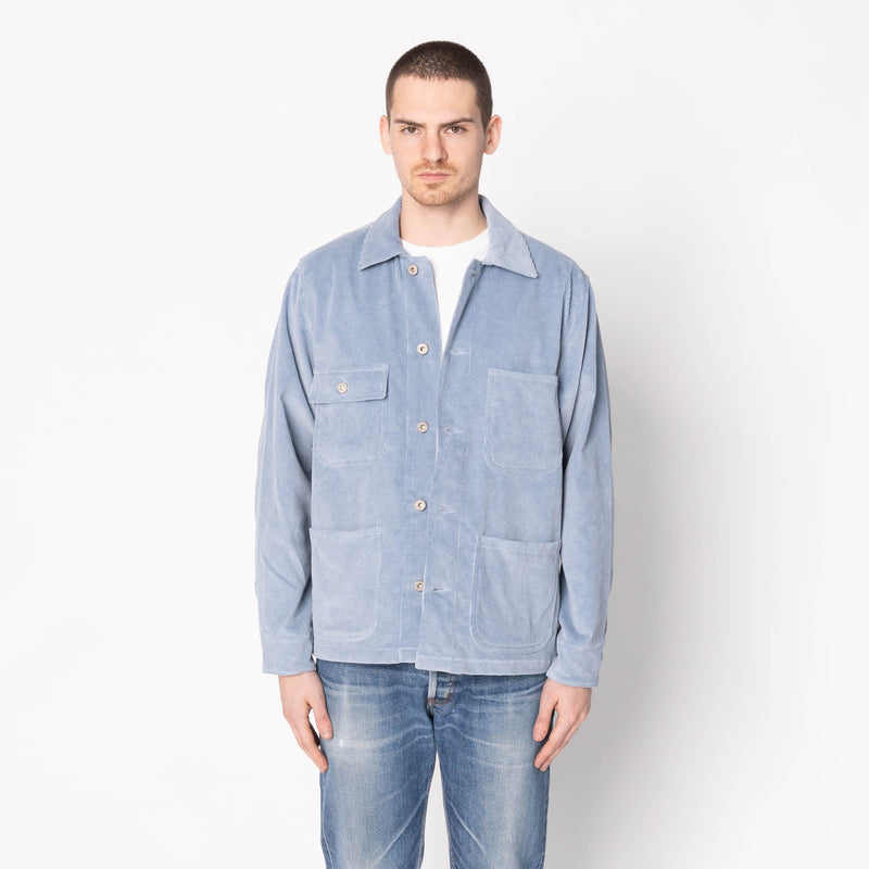 Chore Coat - Faded Corduroy Organic - Pale Indigo