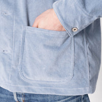 Chore Coat - Faded Corduroy Organic - Pale Indigo