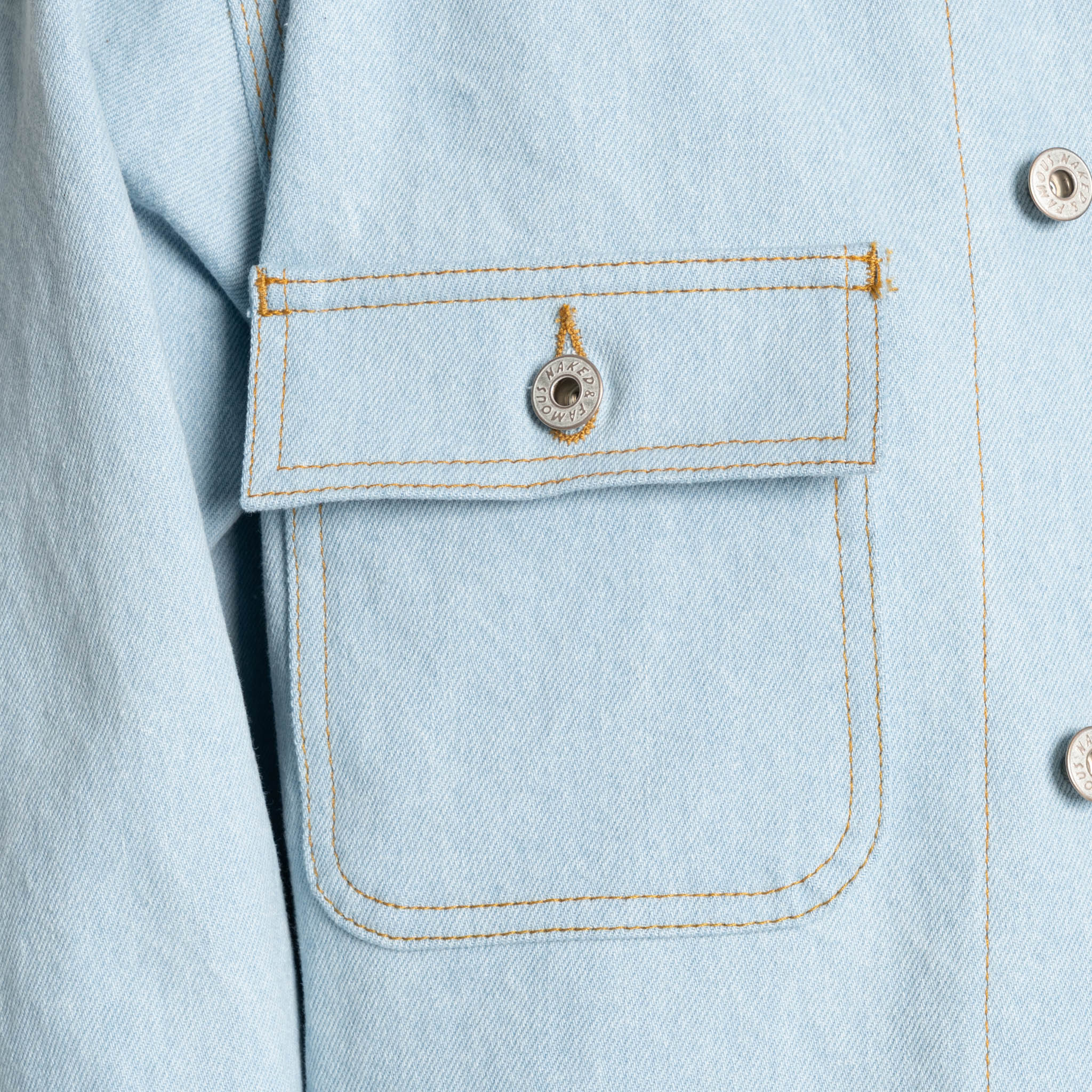 Chore Coat - Secret Agent Denim - Bleach Blue by Naked & Famous Denim