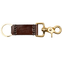 Keychain - Cordovan Leather - Walnut Brown