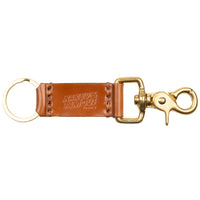 Keychain - Cordovan Leather  - Cognac Tan