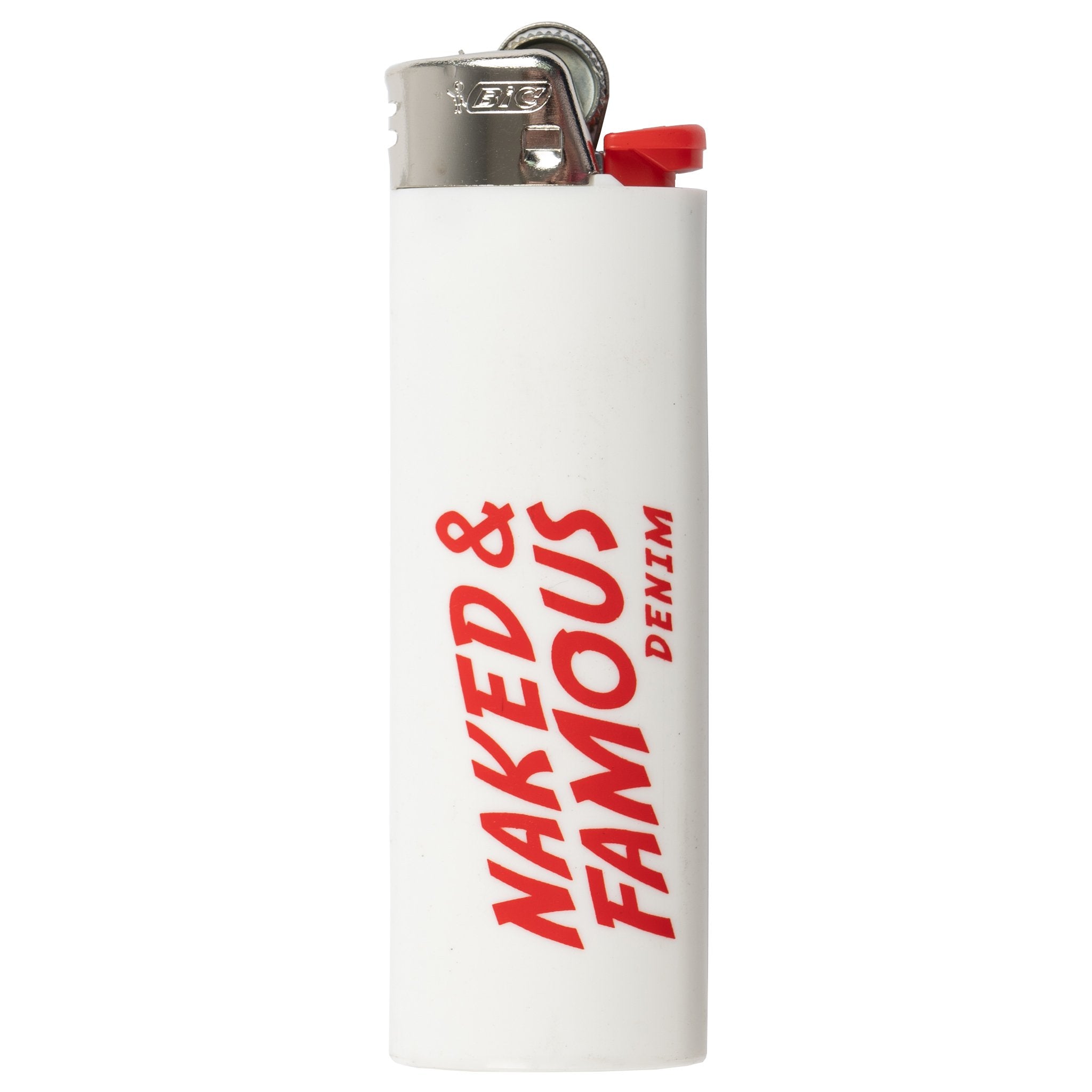 Bic Logo Lighter - White by Naked & Famous Denim