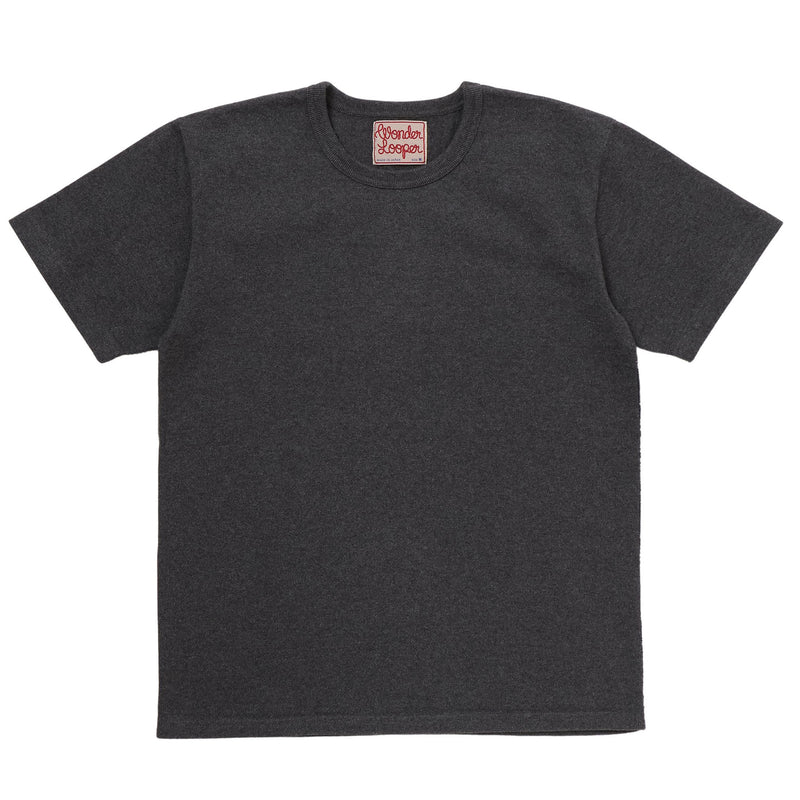 Crewneck T-shirt - Double Heavyweight - Charcoal