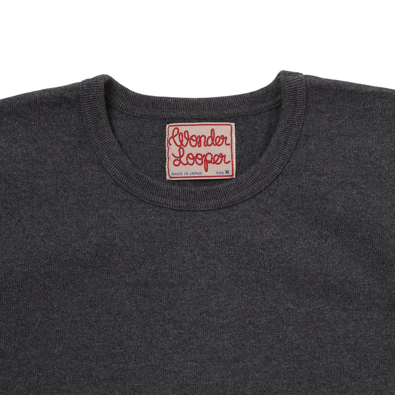 Crewneck T-shirt - Double Heavyweight - Charcoal