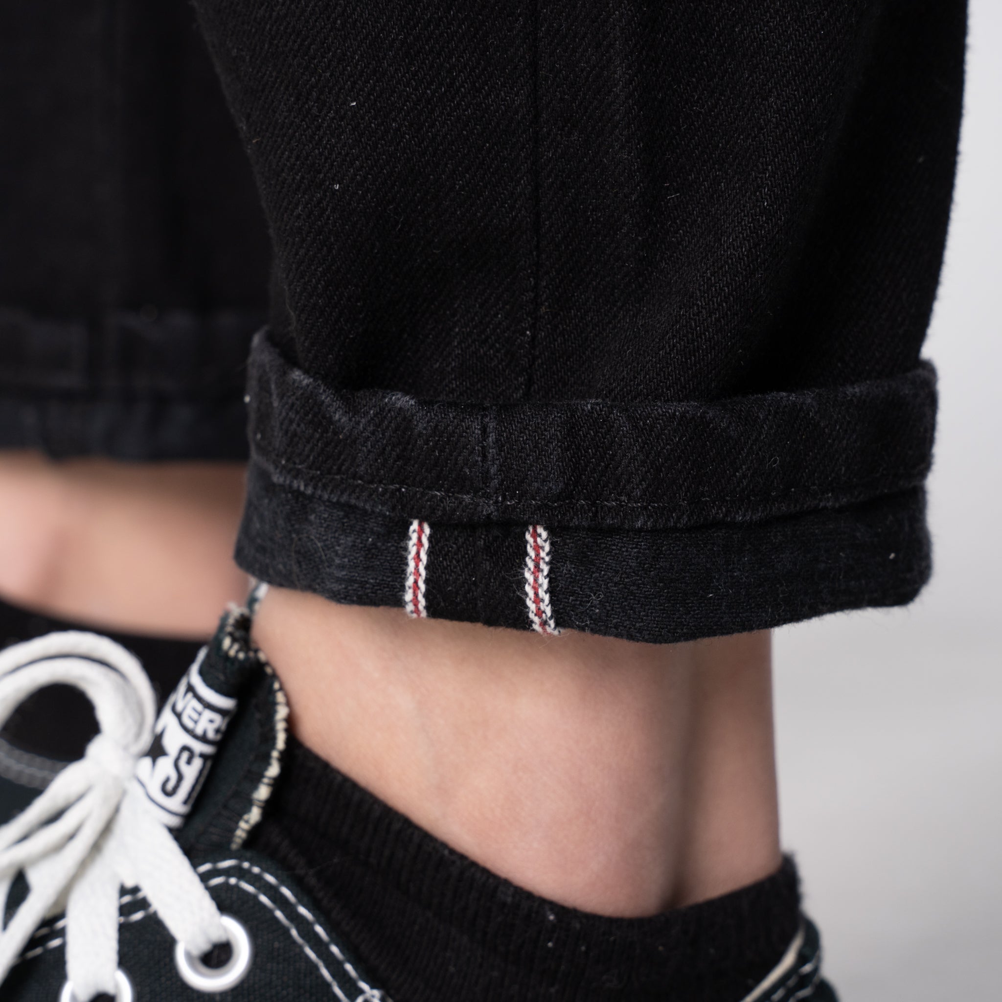 Women's - Max - Solid Black Selvedge by Naked & Famous Denim