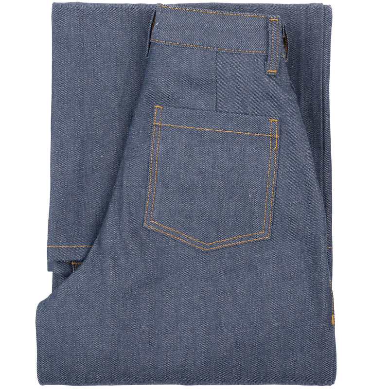 Wide Leg Trouser  - Natural Indigo - Indigo