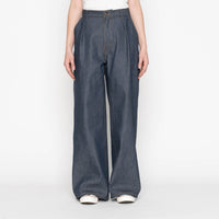 Wide Leg Trouser  - Natural Indigo - Indigo