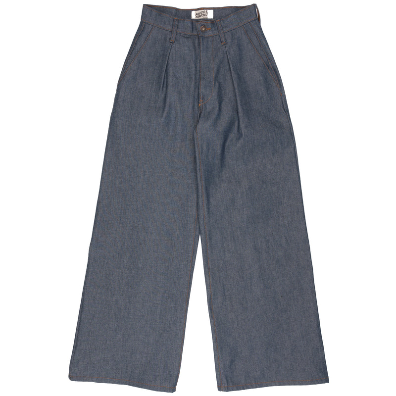 Wide Leg Trouser - Nartural Indigo Denim | Naked & Famous Denim