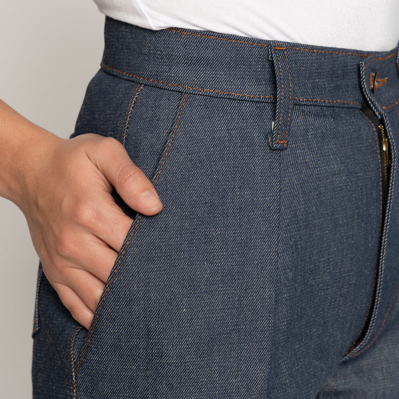 Wide Leg Trouser - Nartural Indigo Denim | Naked & Famous Denim