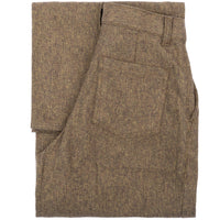 Wide Leg Trouser - Herringbone Triple Twist - Forest