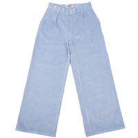 Wide Leg Trouser - Faded Corduroy Organique - Pale Indigo