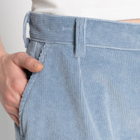 Wide Leg Trouser - Faded Corduroy Organique - Pale Indigo