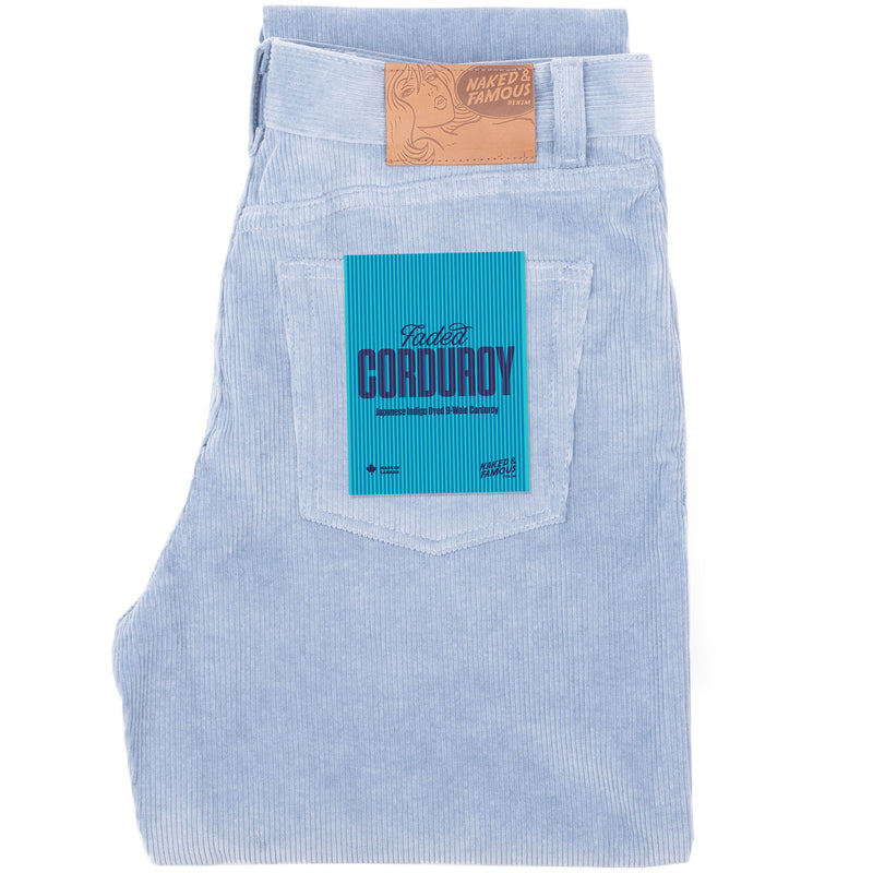 Bestie - Organic Faded Corduroy - Pale Indigo