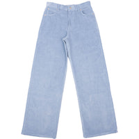 Wide Wild West  - Organic Faded Corduroy - Pale Indigo