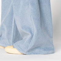 Wide Wild West  - Organic Faded Corduroy - Pale Indigo