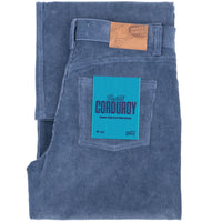 Wide Wild West  - Organic Faded Corduroy - Indigo