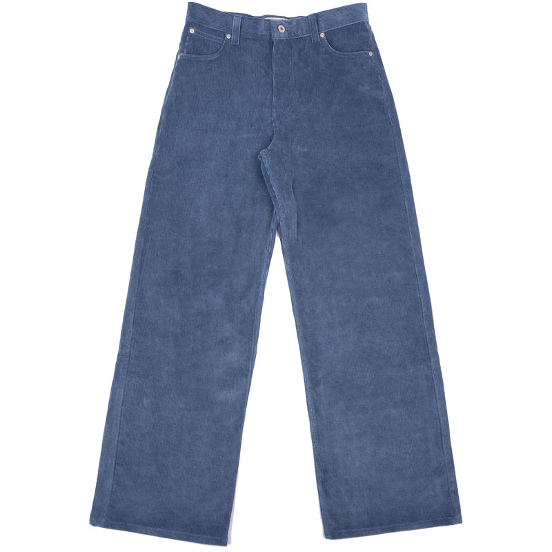 Wide Wild West  - Organic Faded Corduroy - Indigo