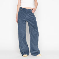 Wide Wild West  - Organic Faded Corduroy - Indigo