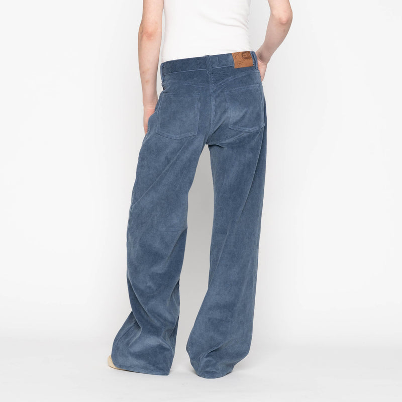 Wide Wild West  - Organic Faded Corduroy - Indigo