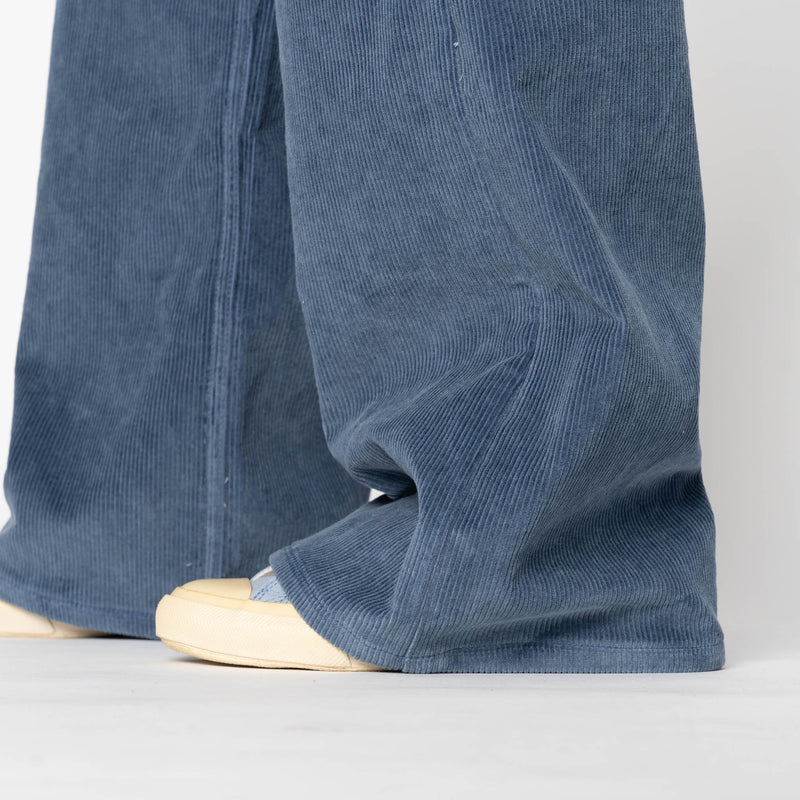 Wide Wild West  - Organic Faded Corduroy - Indigo