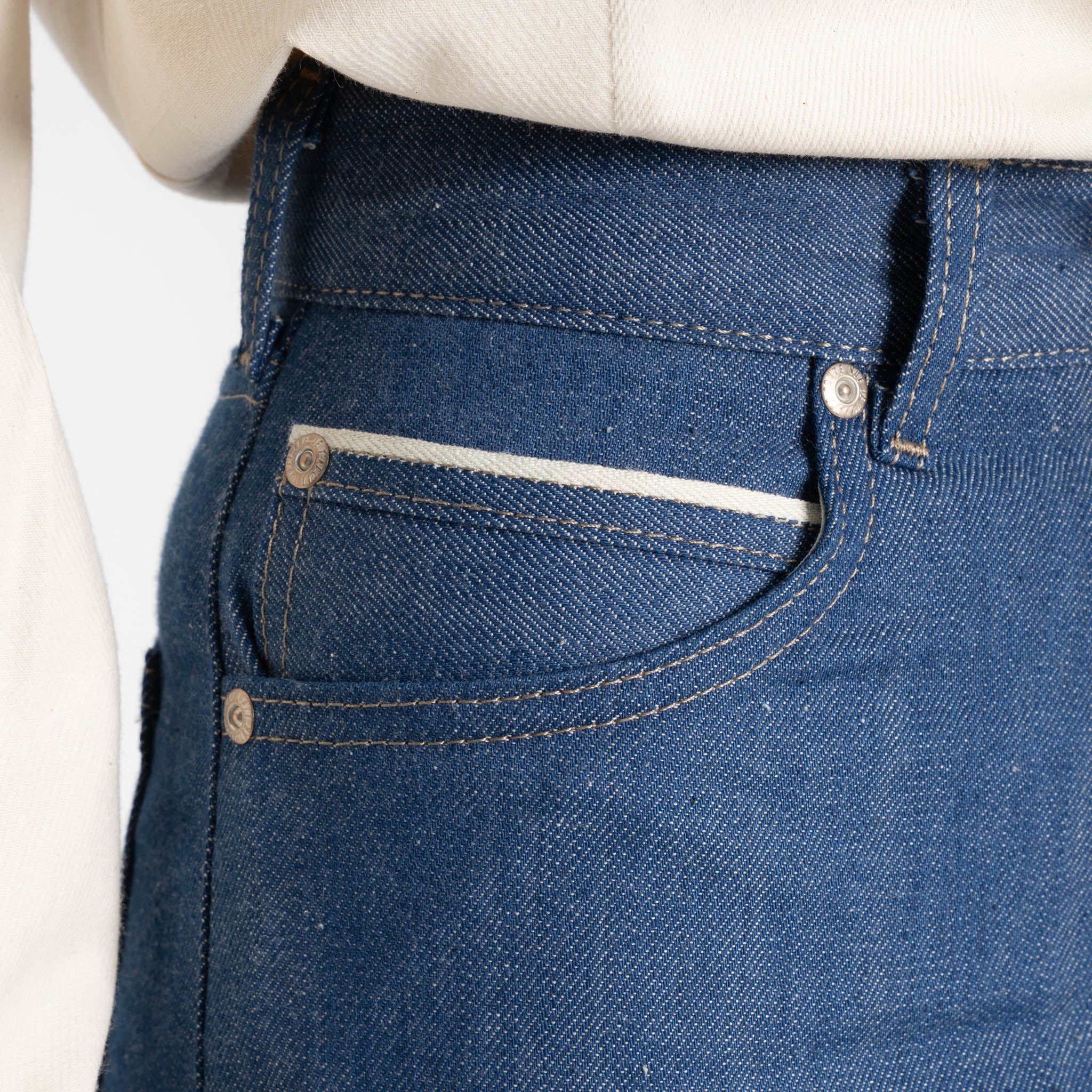 Super Girl - The Cat’s Pyjamas Selvedge - Blue by Naked & Famous Denim