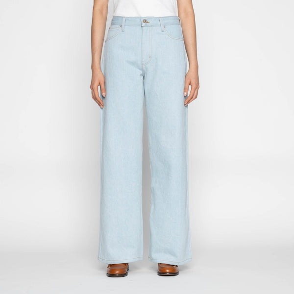 Wide Wild West - Secret Agent Denim - Bleach Blue by Naked & Famous Denim