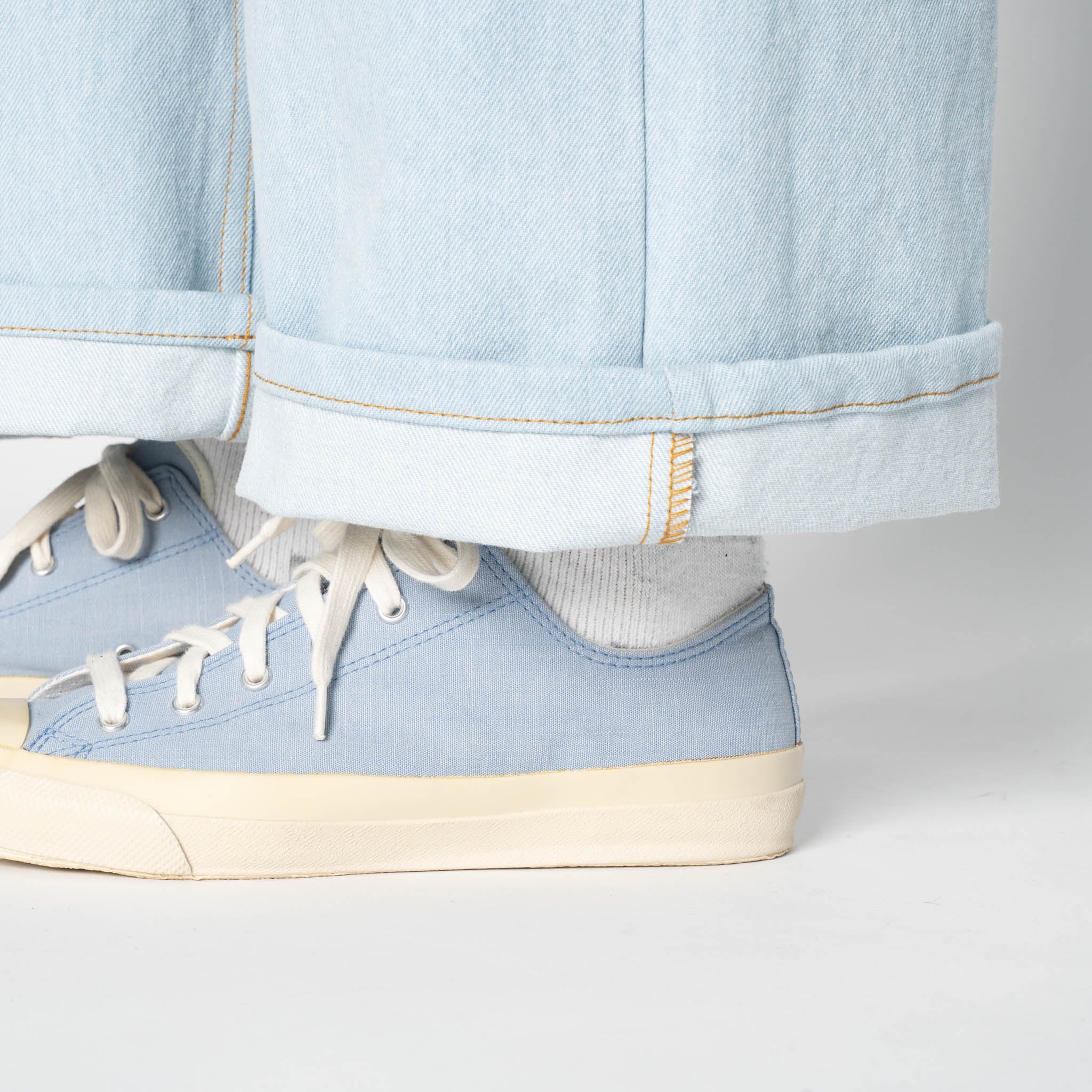 Wide Wild West - Secret Agent Denim - Bleach Blue by Naked & Famous Denim