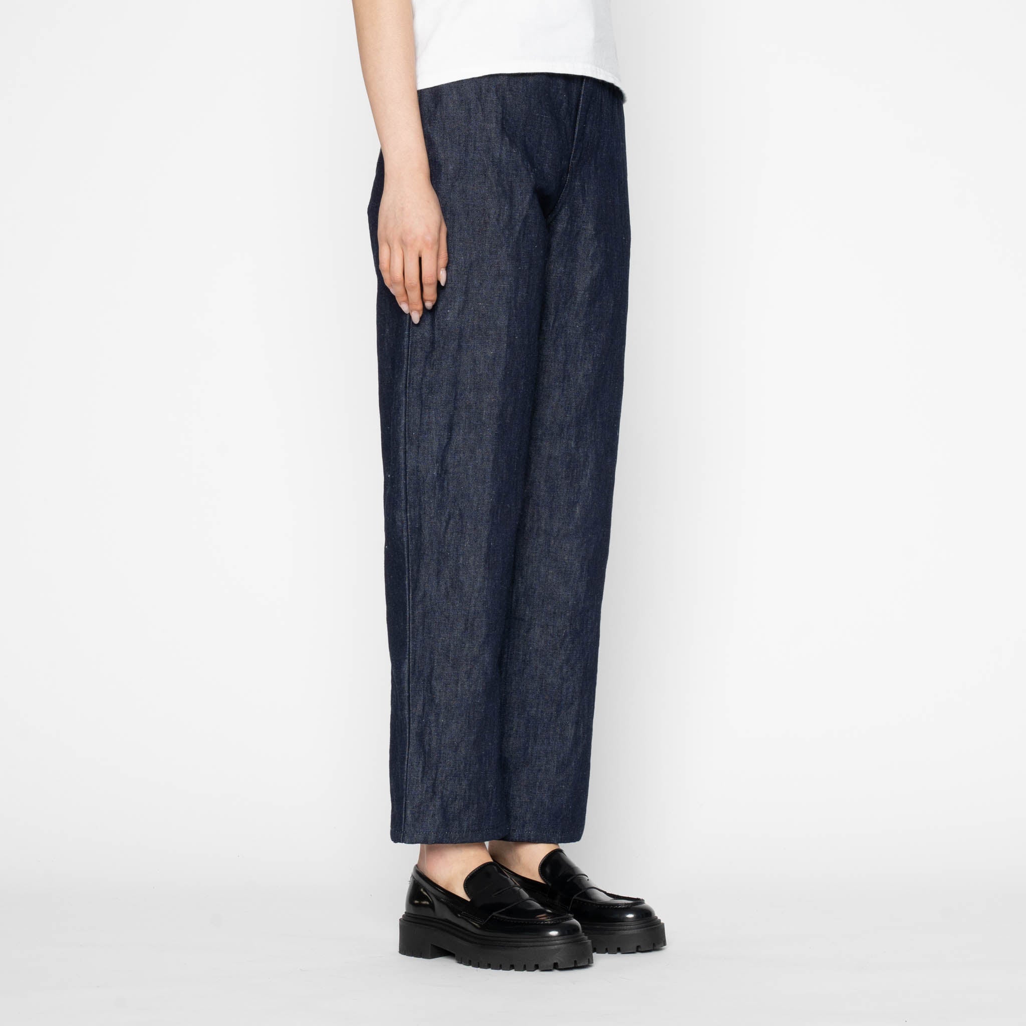 Bestie - Linen Blend Denim - Indigo by Naked & Famous Denim