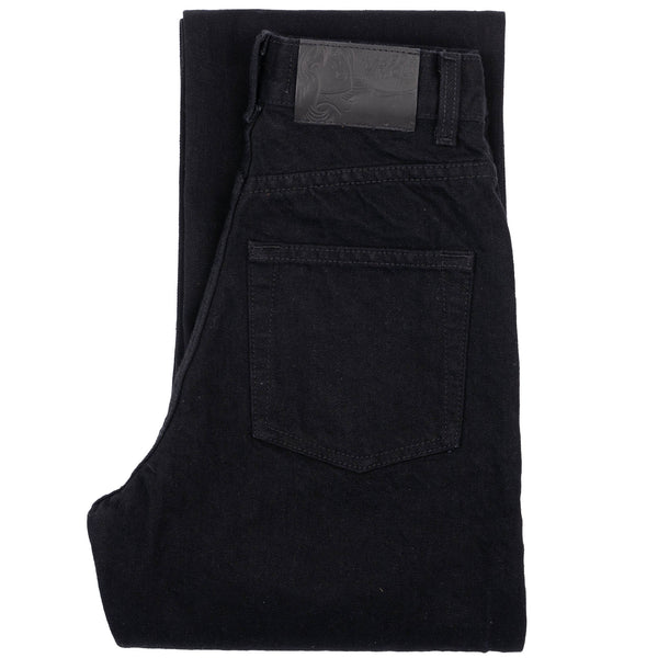 True Girl - Solid Black Selvedge Washed - Black
